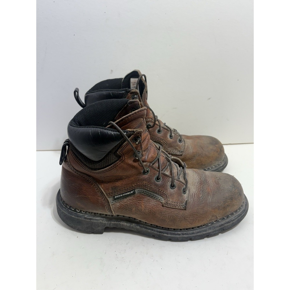 Red Wing Work Boots ASTM 2892-11 Brown Leather Boots Made in USA Sz 8 EE